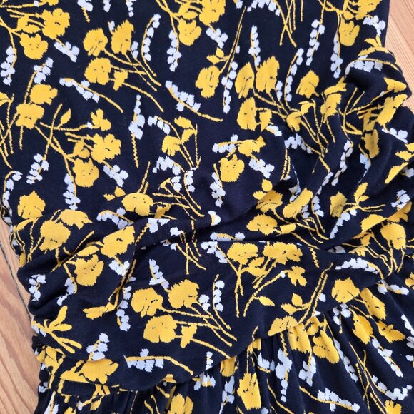 Maeve Anthropologie Floral Fit & Flare Dress Hook & Eye Front Rayon Stretch XS - Picture 11 of 12